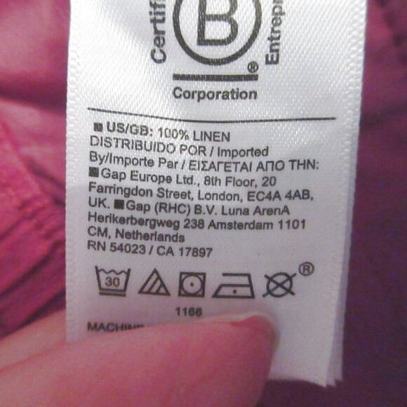 Athleta Retreat Linen Wide Leg Pants Size 12 P Pull On Pockets High Beach Resort - Picture 12 of 12